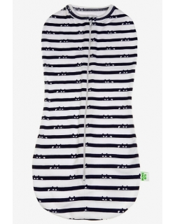 Пеленка-кокон для новорожденных трикотажный, котики