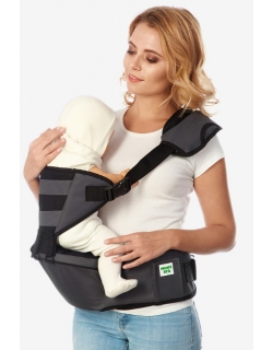 Хипсит со спинкой Comfort Mums Era, антрацит-черный