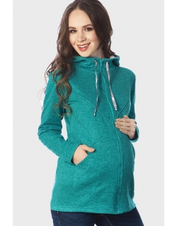 Толстовка для кормящих и беременных из флиса Letty, изумрудный