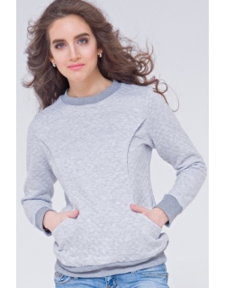 Толстовка для кормящих и беременных из капитония Diva Amelia, Nebbia