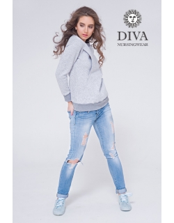 Толстовка для кормящих и беременных из капитония Diva Amelia, Nebbia