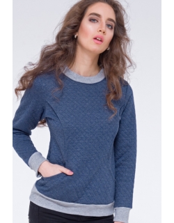 Толстовка для кормящих и беременных из капитония Diva Amelia, Notte