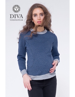 Толстовка для кормящих и беременных из капитония Diva Amelia, Notte