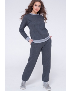 Костюм для кормящих и беременных из капитония Diva Amelia, Grafite