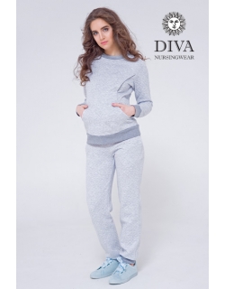 Костюм для кормящих и беременных из капитония Diva Amelia, Nebbia