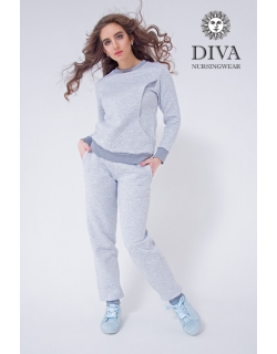Костюм для кормящих и беременных из капитония Diva Amelia, Nebbia