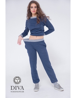 Костюм для кормящих и беременных из капитония Diva Amelia, Notte