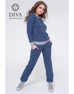 Костюм для кормящих и беременных из капитония Diva Amelia, Notte
