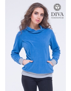 Толстовка для кормящих и беременных флисовая Diva Nursingwear, Notte