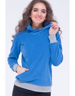 Толстовка для кормящих и беременных флисовая Diva Nursingwear, Notte
