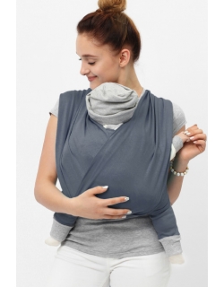 Слинг-шарф трикотажный, цвет "темно-серый"