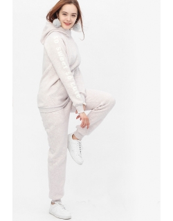 Костюм для беременных и кормящих с начесом, бежевый