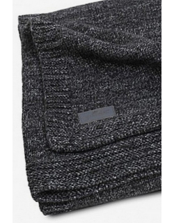 Вязаный плед для новорожденных Jollein Natural, антрацит