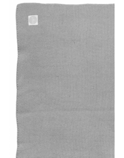 Вязаный плед для новорожденных Jollein Basic Knit, серый, большой