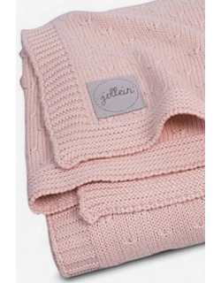 Вязаный плед для новорожденных Jollein Soft, персиковый
