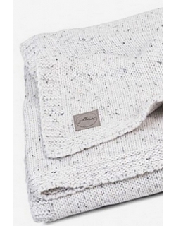 Вязаный плед для новорожденного Jollein Confetti Knit, молочный