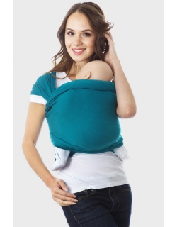 Трикотажный слинг-шарф, морская волна