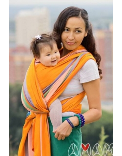 Слинг-шарф «Табатай» Амама, разноцветный полосатый