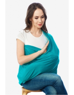 Накидка для кормления "Бэлла" изумруд