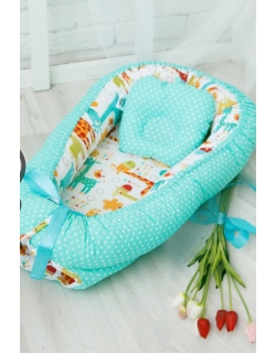 Гнездышко-кокон для новорожденных Babynest Giraffe