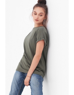 Футболка для беременных и кормящих, хаки