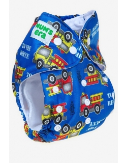 Многоразовый подгузник Mums Era, Грузовики синий (1 вкладыш)