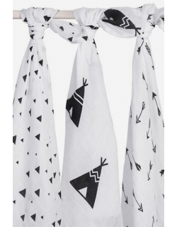 Муслиновые пеленки для новорожденных Jollein большие, Indians