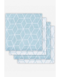 Муслиновые пеленки для новорожденных Jollein средние, Graphic Stone Green