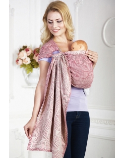 Слинг с кольцами Mums Era "Enigma", гранат