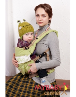 Эрго-рюкзак My Baby Style, зеленый бабочки