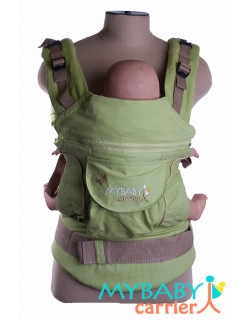 Эрго-рюкзак My Baby Style, зеленый бабочки