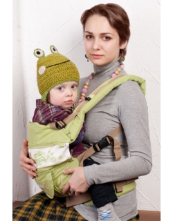 Эрго-рюкзак My Baby Style, зеленый бабочки