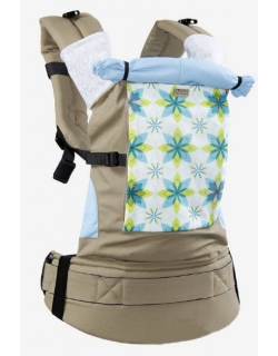 Эрго-рюкзак Classic, голубые цветы