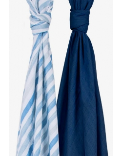 Бамбуковые пеленки для новорожденных Bebe Au Lait, набор 2, Sailor and Carmel Bay