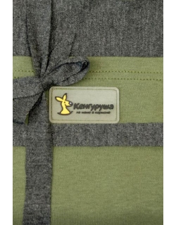 Трикотажный слинг Кенгуруша Mix, цвет графит-олива