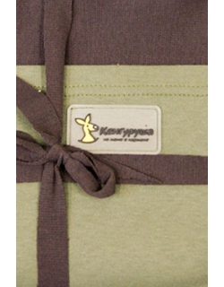 Слинг-шарф трикотажный Kengurusha Mix, цвет кофе-олива