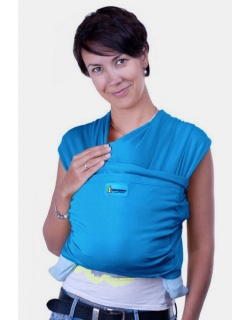 Трикотажный слинг-шарф Кенгуруша Style, цвет бирюза