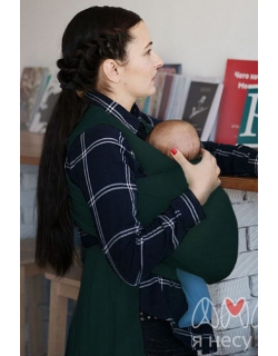 Трикотажный шарф Мотатик, цвет тенистая ель