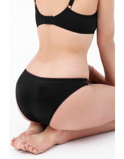 Трусы для беременных и после родов Angelika из микрофибры, черные