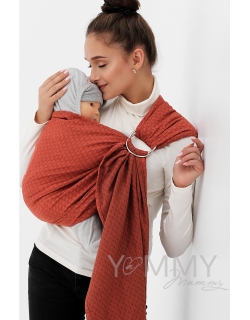 Слинг с кольцами YammyMammy (ями мамми), цвет "оранжевый/коричневый"Слинг с кольцами, цвет "оранжевый/коричневый"