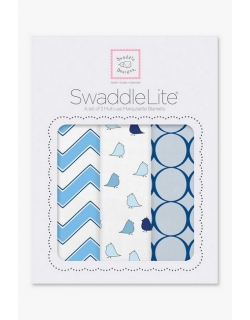 Набор пеленок SwaddleDesigns - SwaddleLite, Chic Chevron Lite Blue