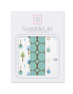 Набор пеленок SwaddleDesigns SwaddleLite Cute & Calm SeaCrystal