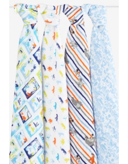 Муслиновые пеленки Aden&Anais для новорожденных большие, набор 4, Disney Jungle Book