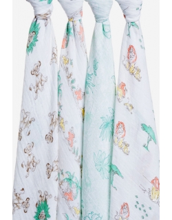 Муслиновые пеленки Aden&Anais для новорожденных большие, набор 4, Disney Lion King