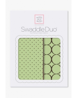 Набор пеленок SwaddleDesigns Swaddle Duo Lime Modern