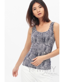 Майка для кормящих и беременных, тёмно-синяя