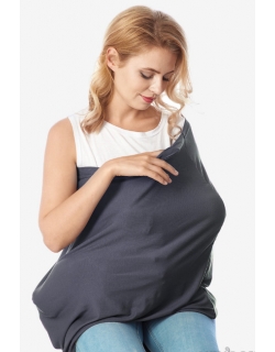 Накидка для кормления "Бэлла" антрацит