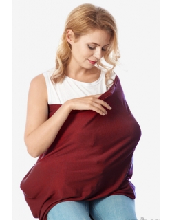 Накидка для кормления "Бэлла" бордо