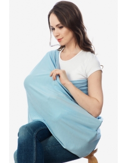 Накидка для кормления "Бэлла" голубой