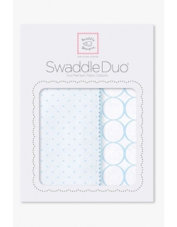 Набор пеленок SwaddleDesigns - Swaddle Duo PB Dot/Mod Circle